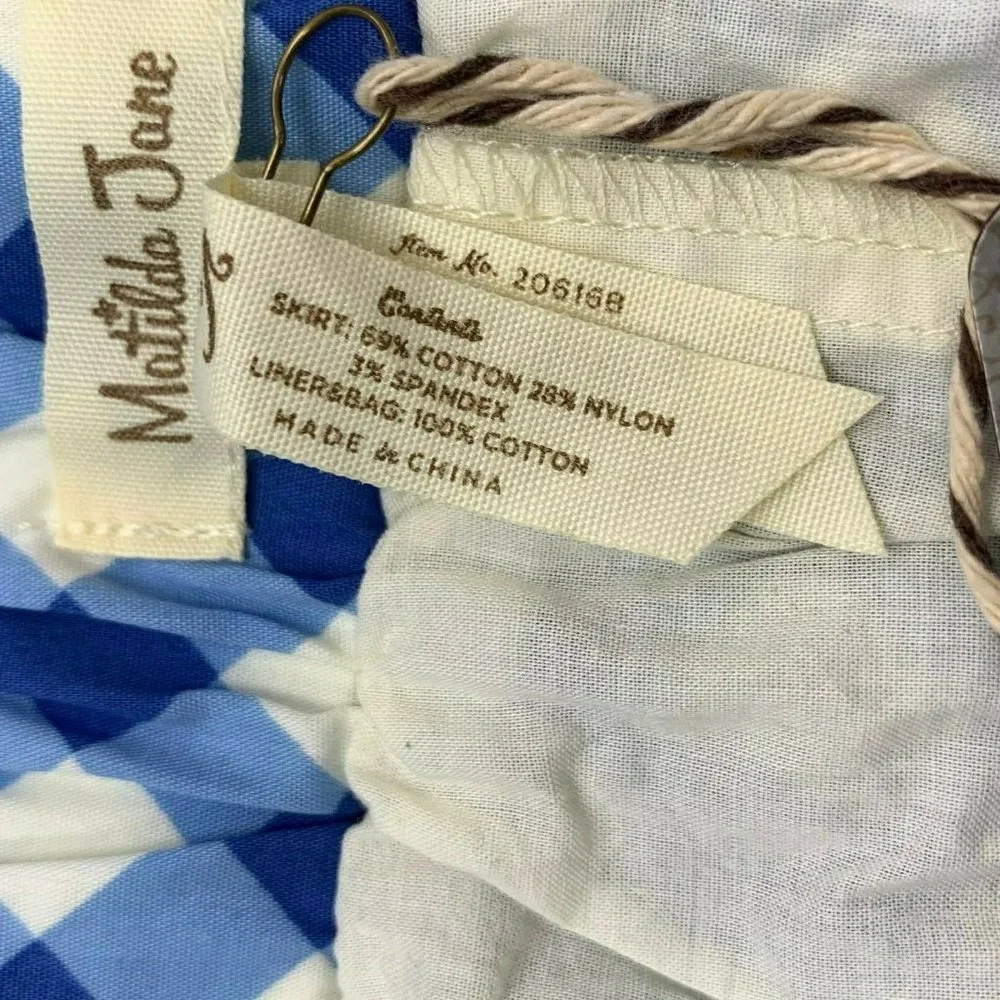 Matilda Jane DUTCH APPLE Skirt Blue Embroidere NWT‎